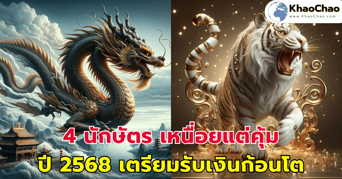 4 นักษัตร เหนื่อยแต่คุ้ม ปี 2568 เตรียมรับเงินก้อนโต